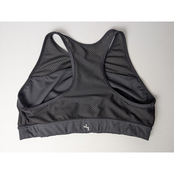 Joy Lab Athletic Bra Racerback Black Mesh Size XL Elastic Band - Picture 2 of 7